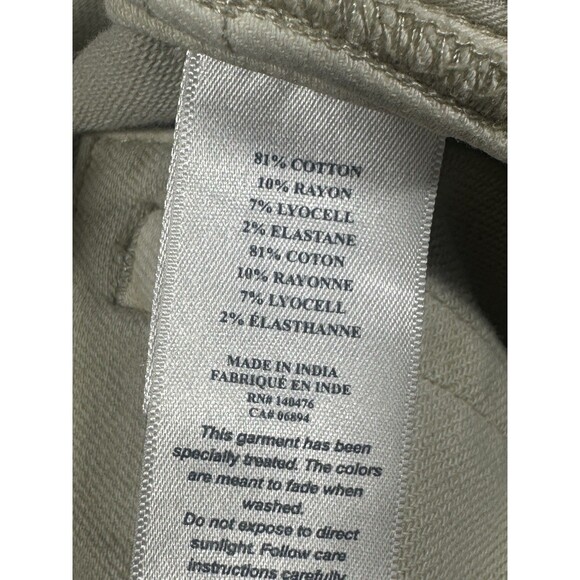 Faherty Stretch Terry 5 Pocket Pants Men’s 38x32 Stone Mid Rise Slim Classic - Picture 6 of 8